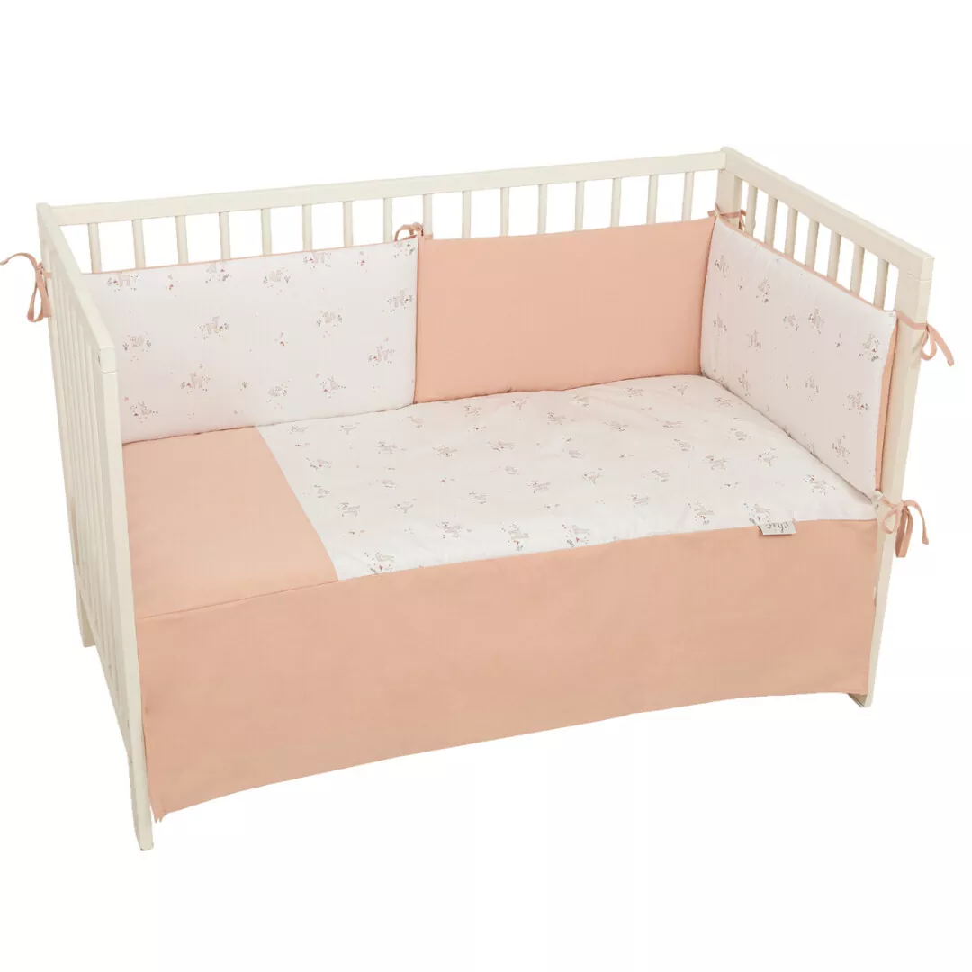 Edredón y Protector de Cuna Deer Bimbi Chic